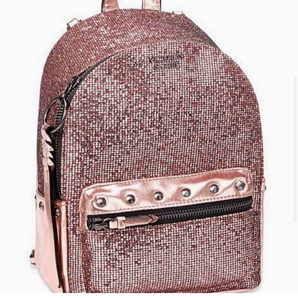 VICTORIA'S SECRET GLITTER MINI BACKPACK NWT - Picture 3 of 16